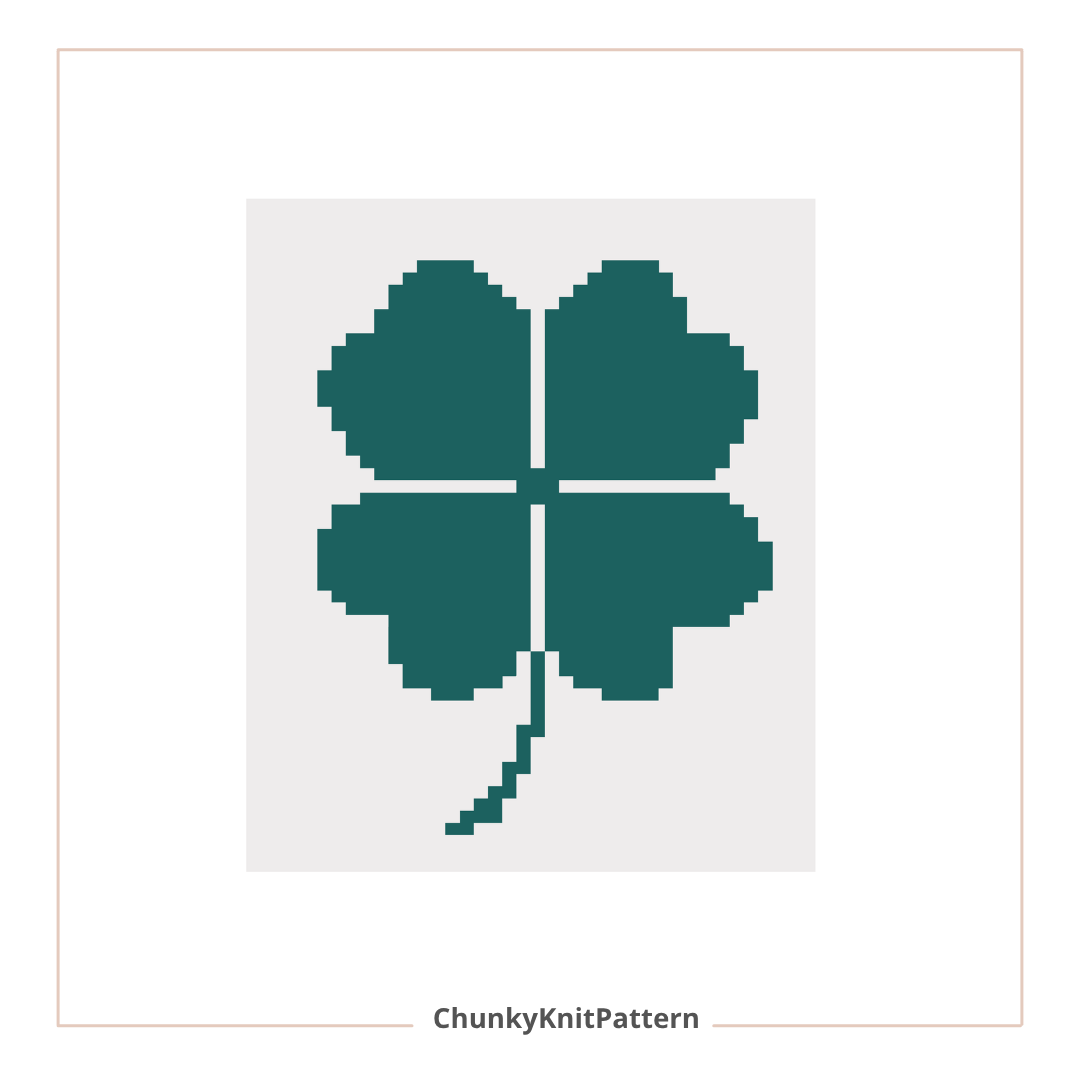 Clover Chunky Knit Blanket Pattern. Finger Knitting DIY Tutorial (PDF)