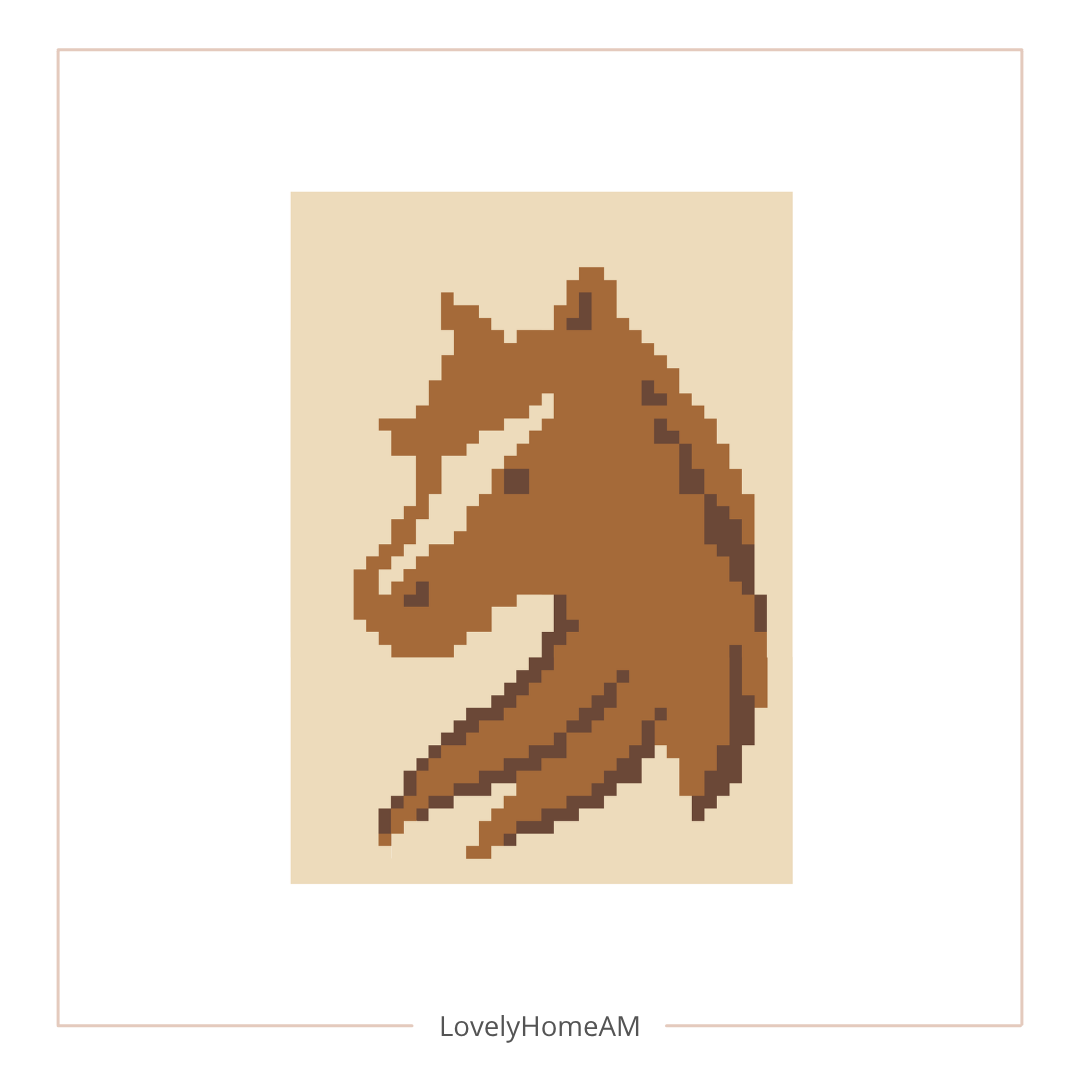Horse Lover Blanket Pattern Digital Download