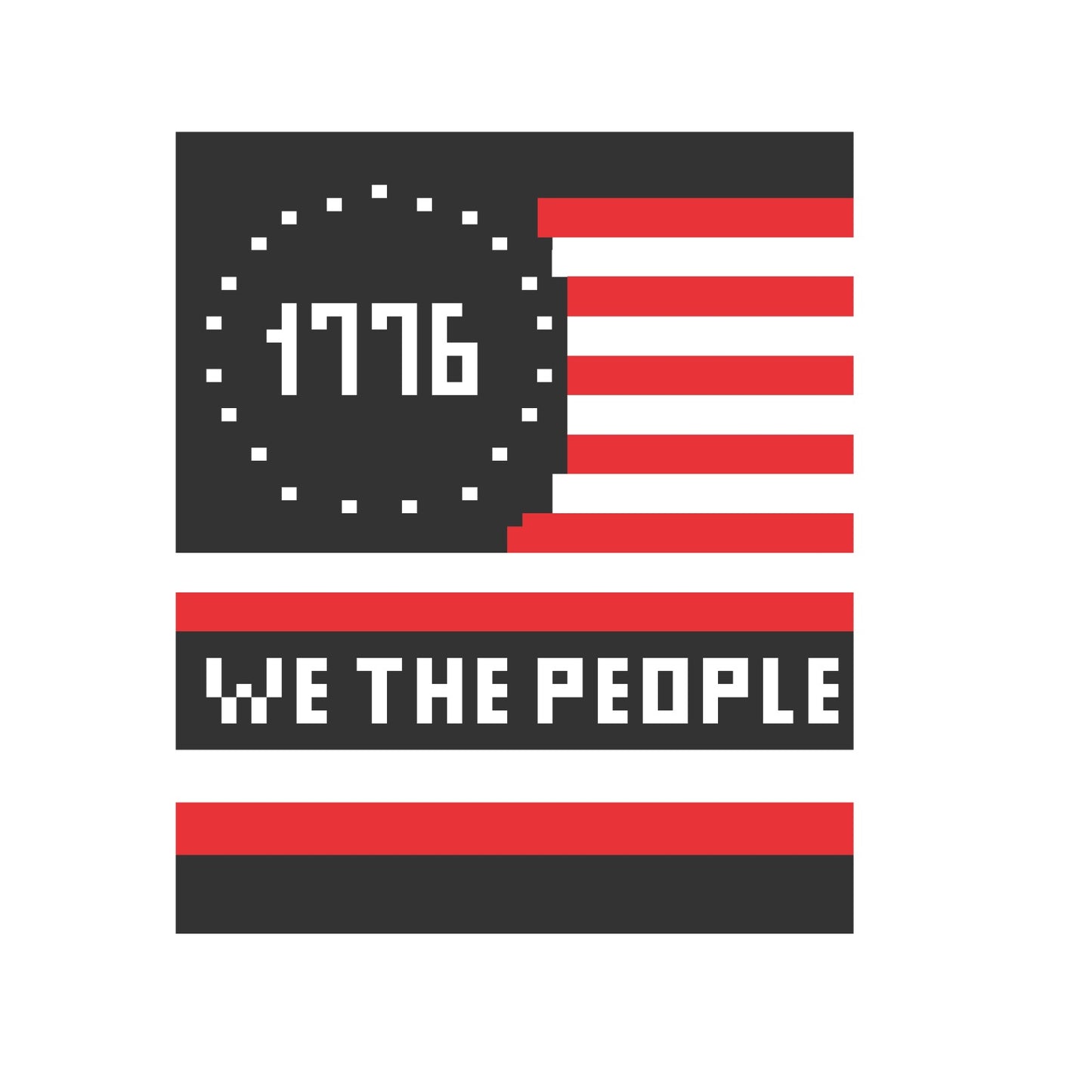 1776 USA Independence Chunky Knit Blanket Pattern. Finger Knitting DIY Tutorial (PDF)