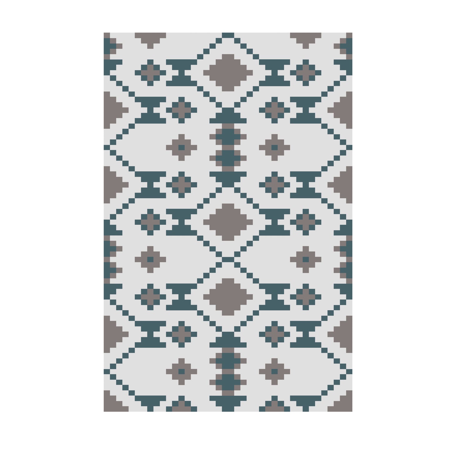 Aztec Geometric Chunky Knit Blanket Pattern Finger Knitting DIY Tutorial (PDF)
