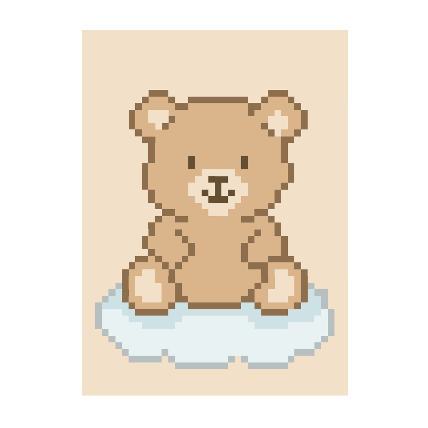 Bear Chunky Blanket Pattern PDF Download