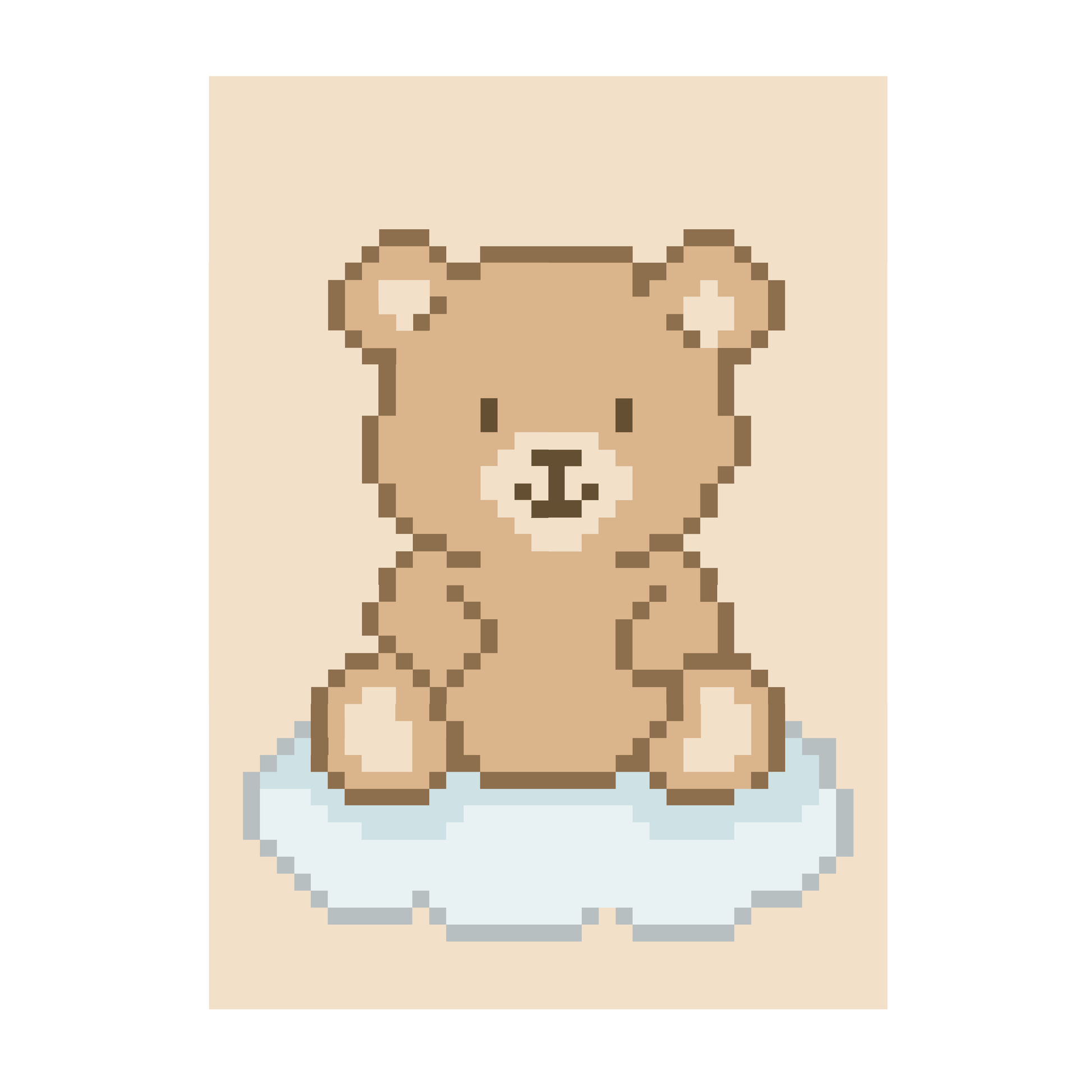 Bear Chunky Blanket Pattern PDF Download
