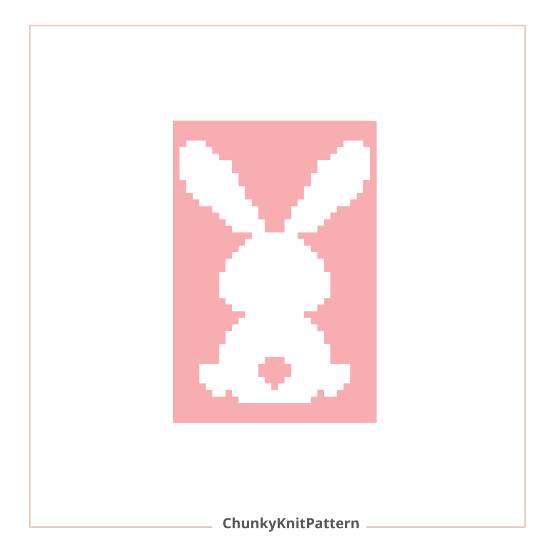 Rabbit Blanket Pattern for Finger Knitting