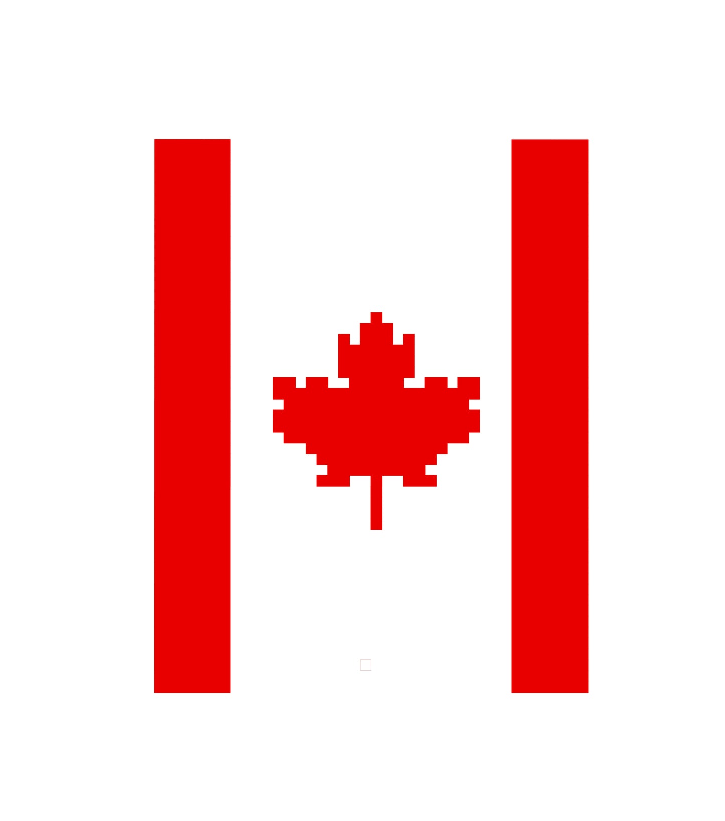 Canada Flag Chunky Knit Blanket Pattern – Maple Leaf Finger Knitting Graph