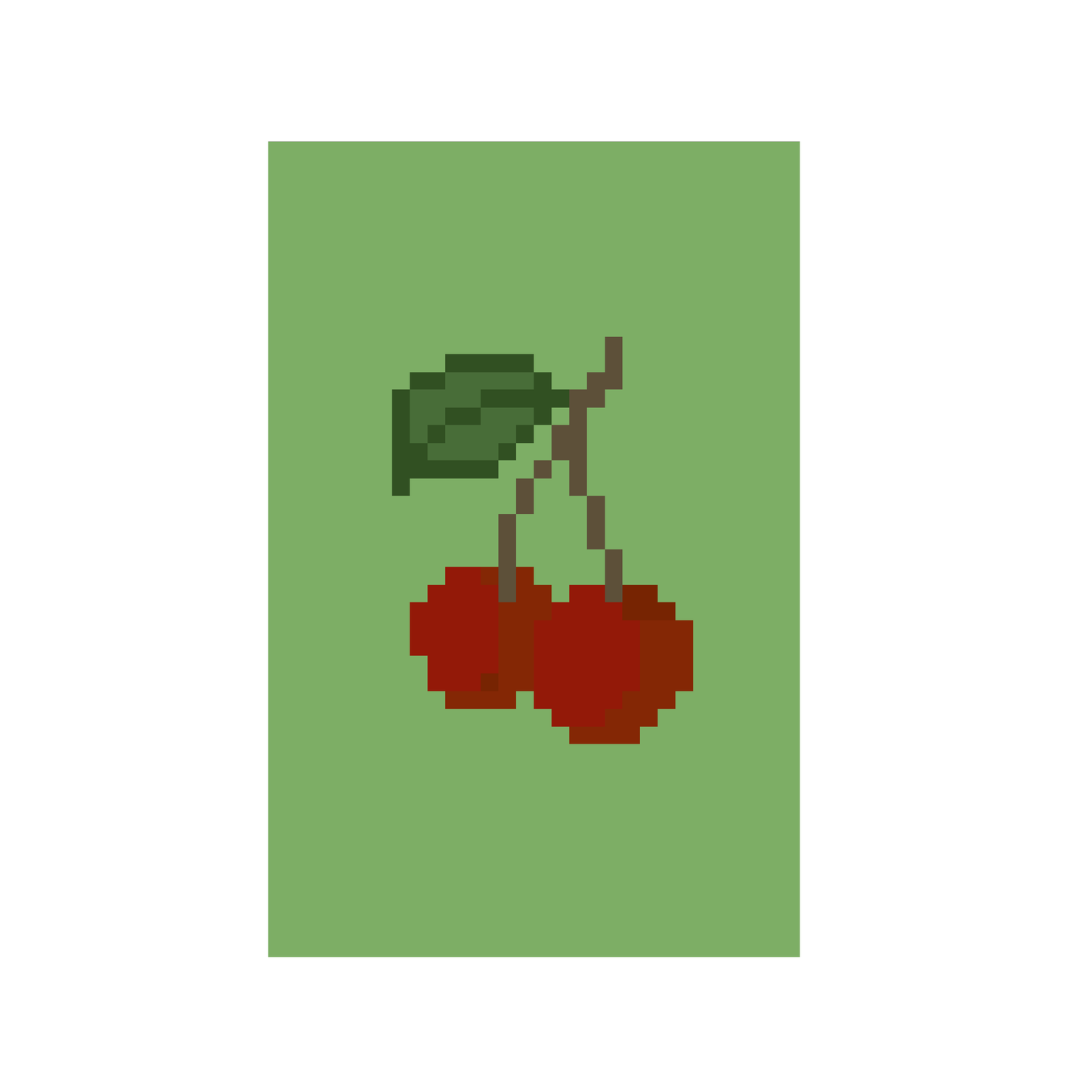 Cherry Chunky Knit Blanket Pattern PDF – Fruit Design for Thick Chenille Yarn