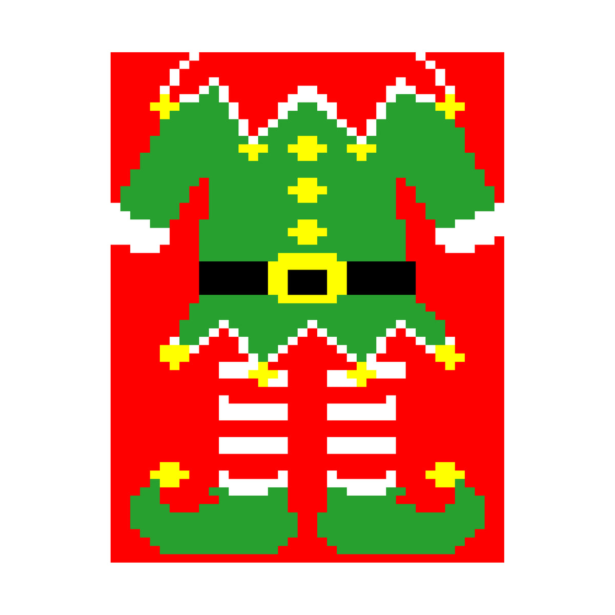 Christmas Elf Chunky Knit Blanket Pattern. Finger Knitting DIY Tutorial (PDF)
