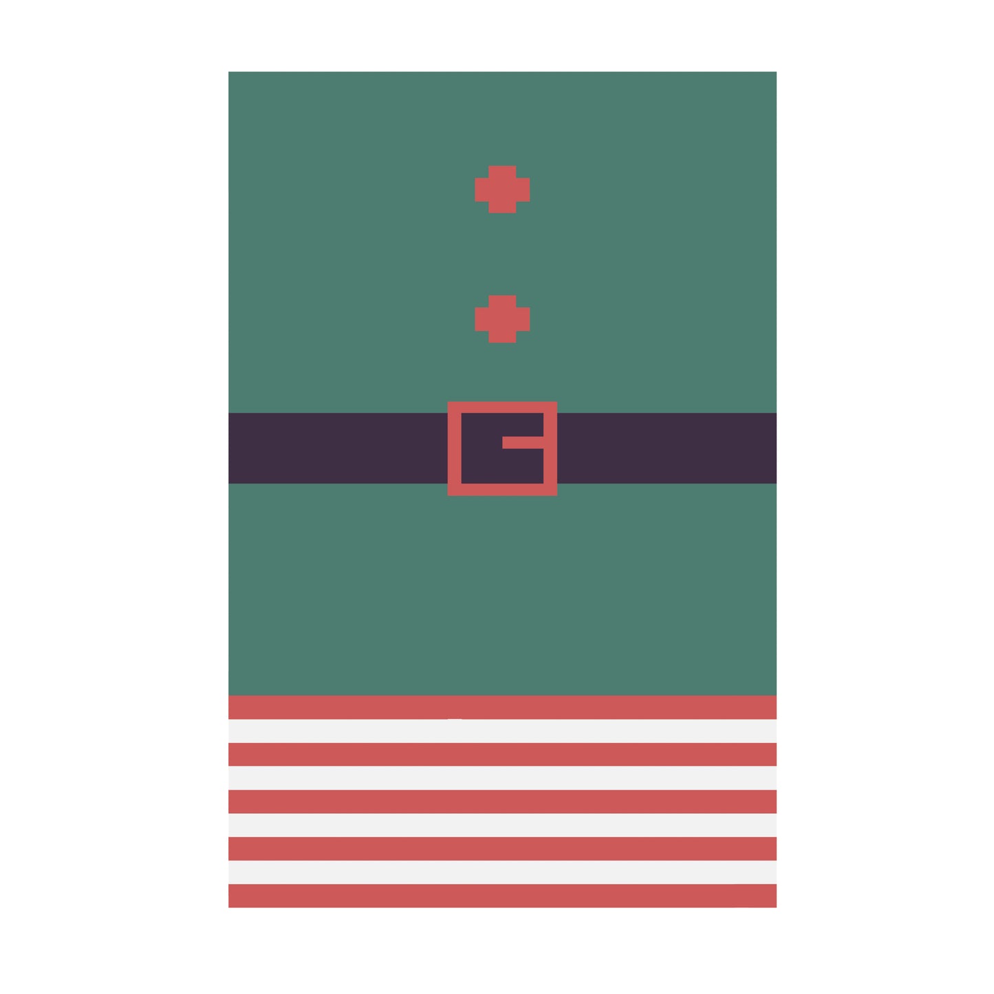Christmas Elf Outfit Chunky Knit Blanket Pattern – Holiday Graph Design