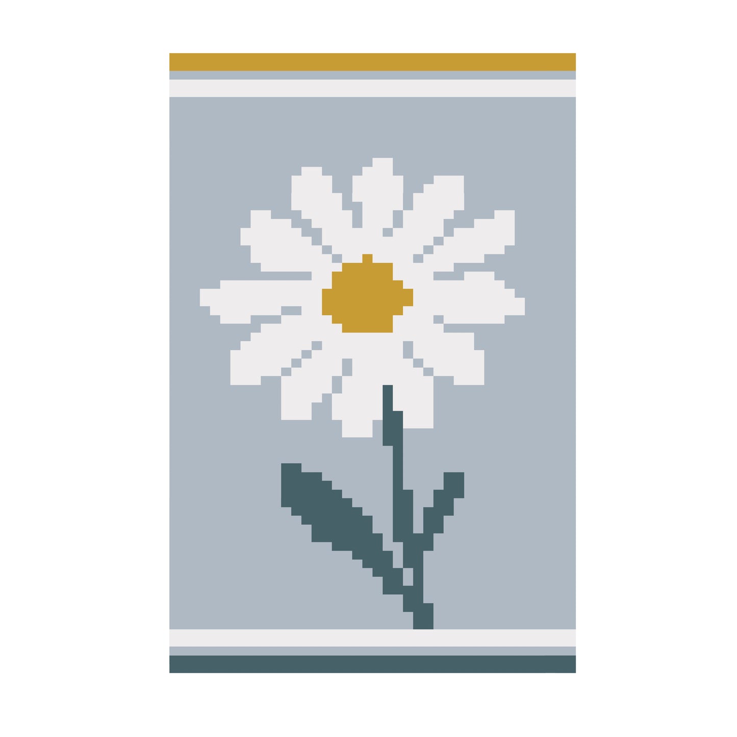 Daisy Flower Chunky Knit Blanket Pattern – Floral Daisy Graph