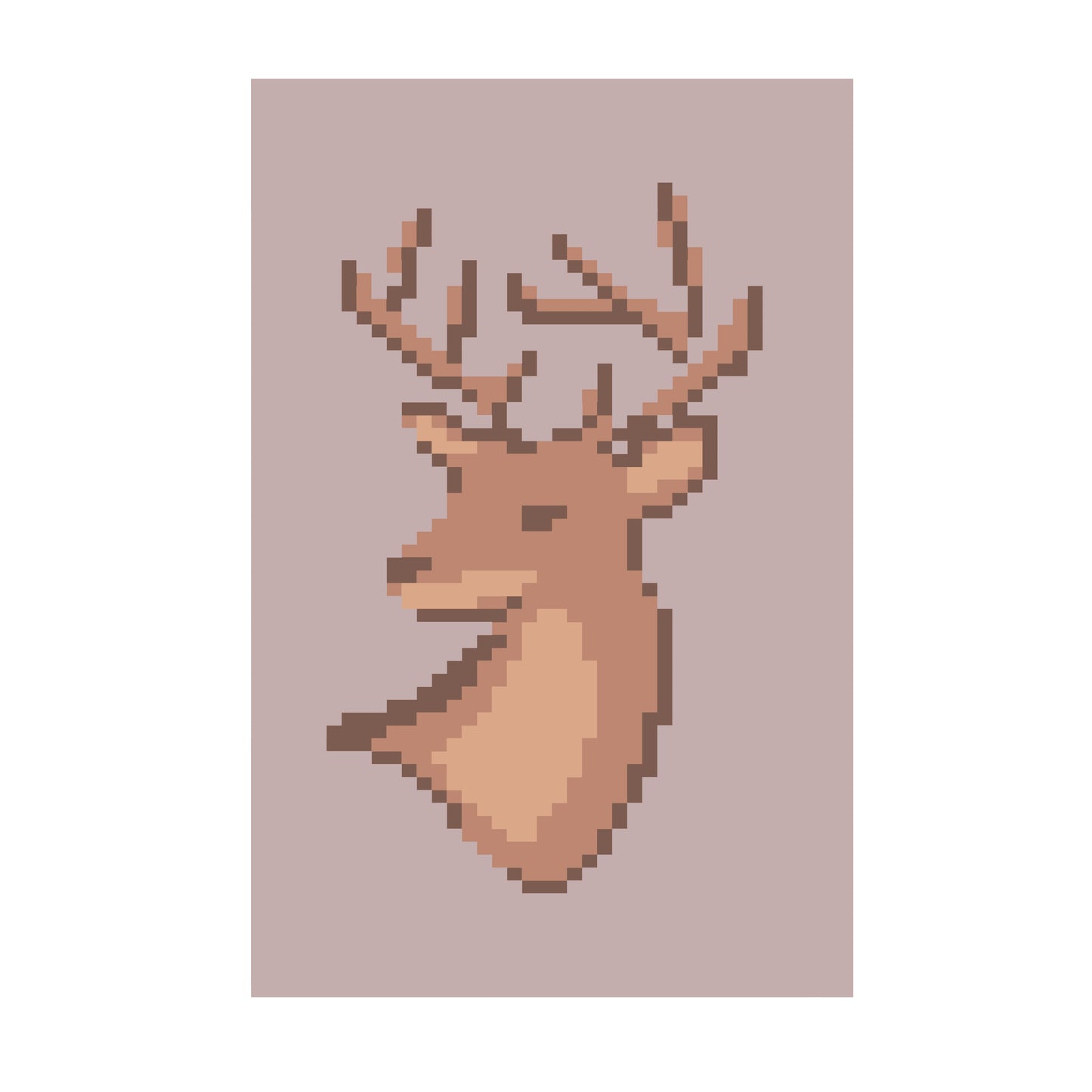 Woodland Stag Chunky Knit Blanket Pattern. Finger Knitting DIY Tutorial (PDF)