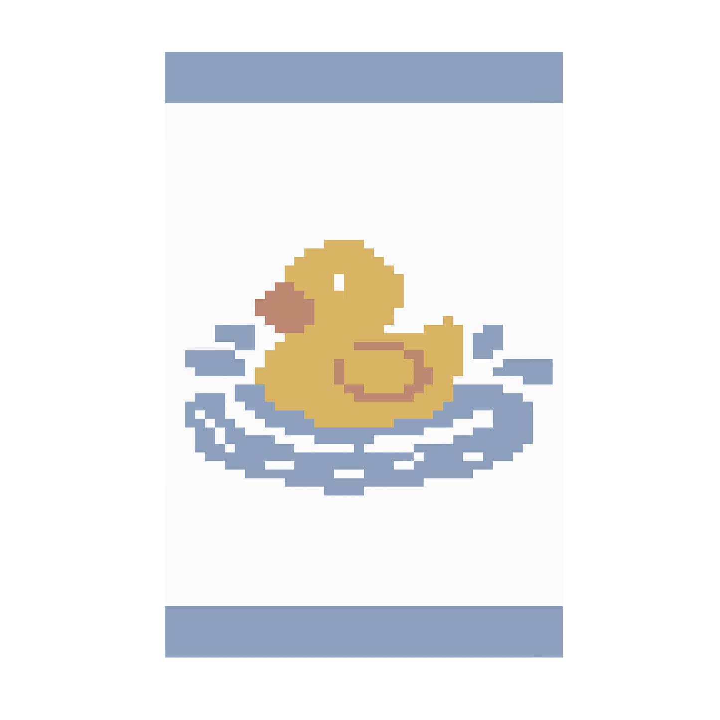 Duckling Chunky Knit Blanket Pattern PDF – Cute Baby Duck Design for Thick Chenille Yarn