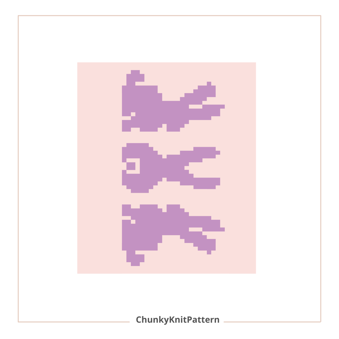 Easter Bunny Chunky Knit Blanket Pattern – Cute Rabbit Finger Knitting Graph