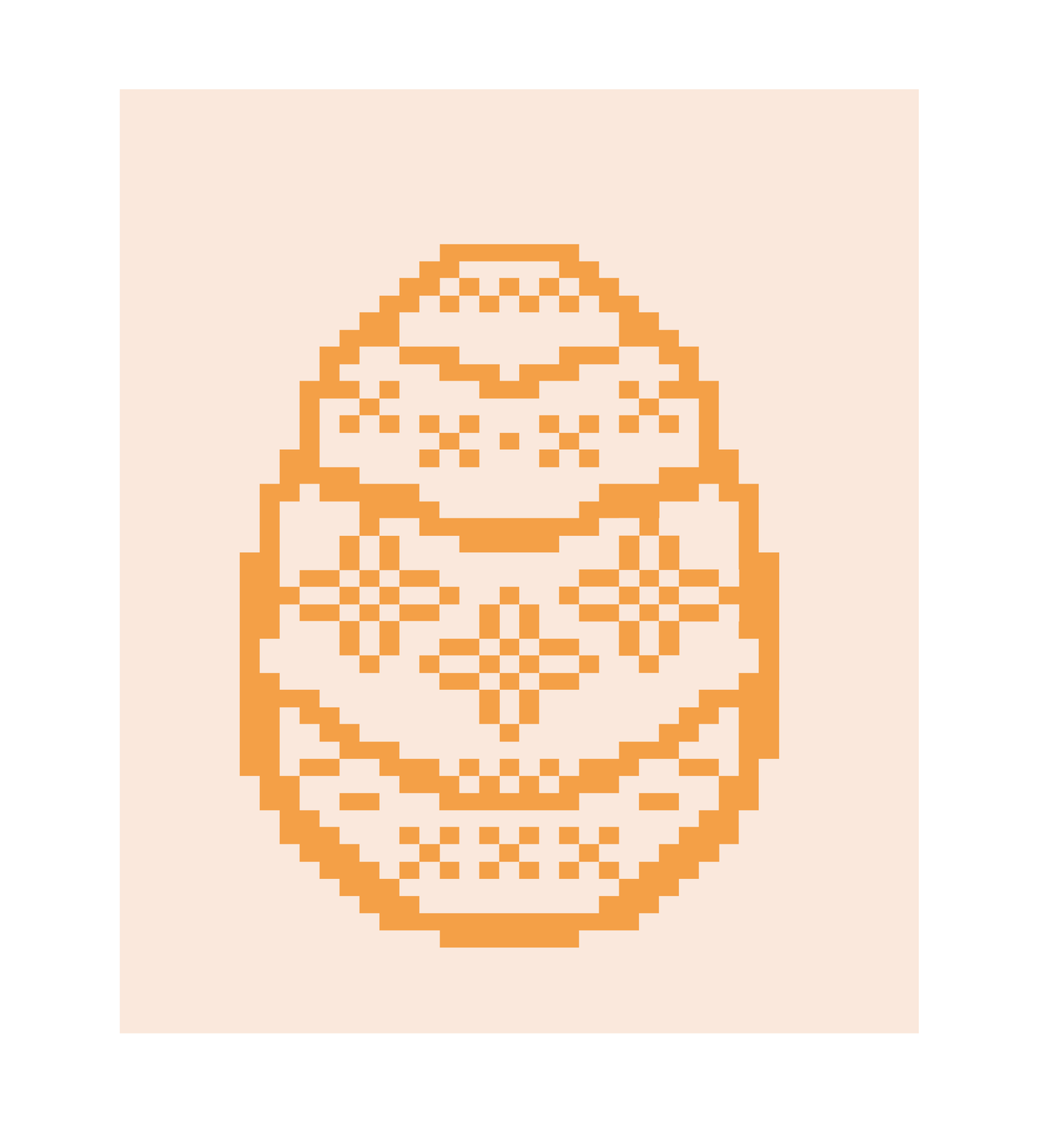 Easter Egg Chunky Knit Blanket Pattern PDF – Scandinavian Spring Design for Thick Chenille Yarn