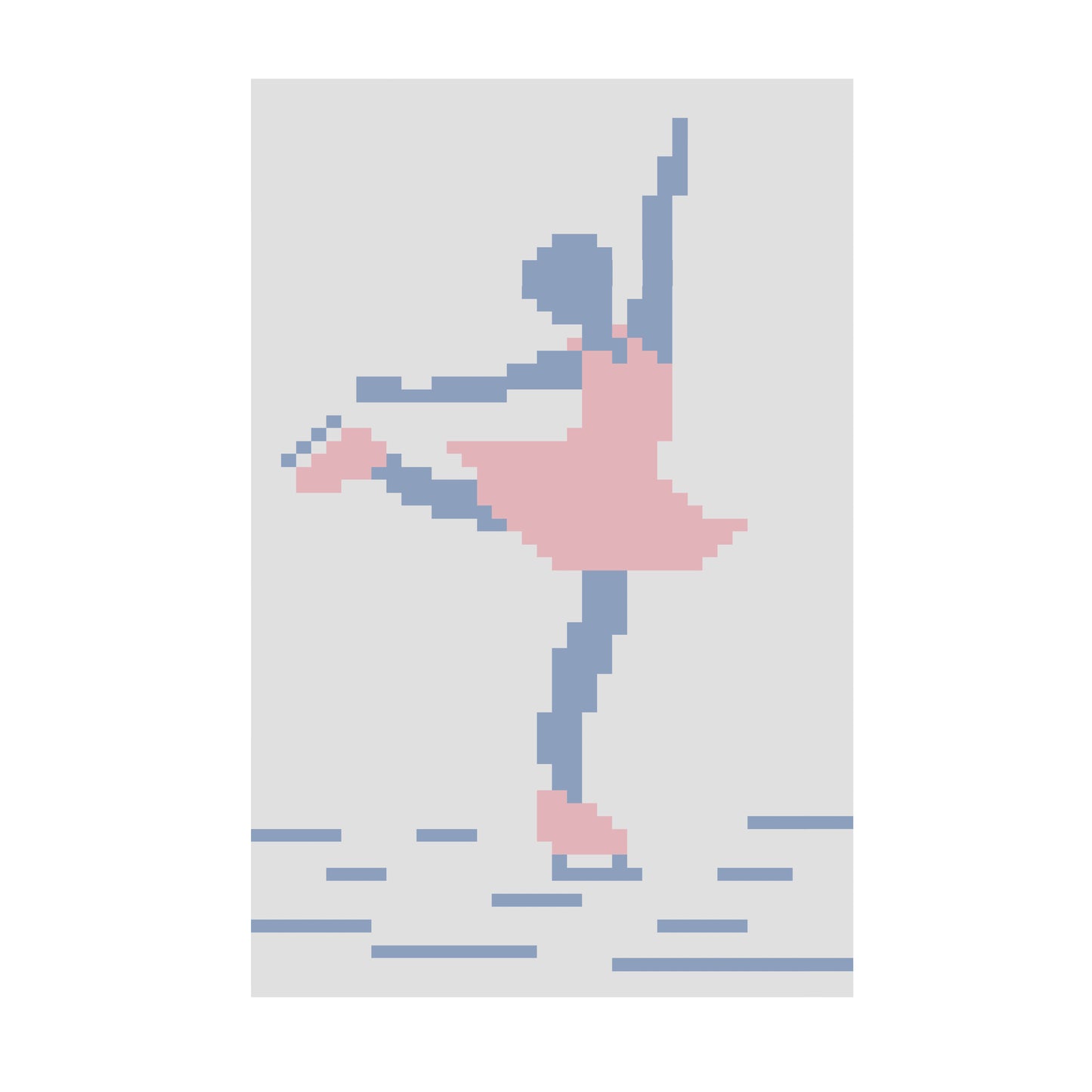 Figure Skater Chunky Knit Blanket Pattern – Ice Skating Finger Knitting Graph