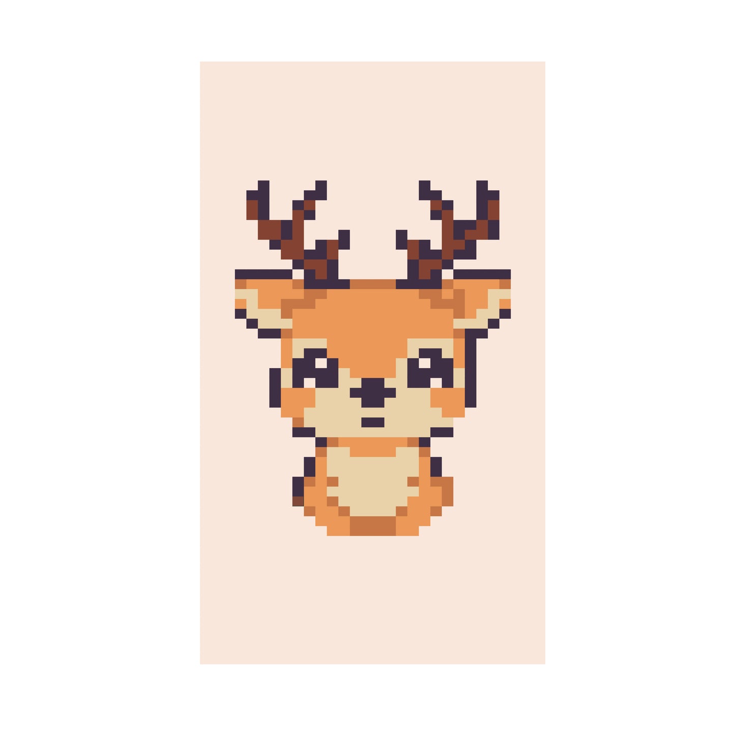 Little Deer Chunky Knit Blanket Pattern Finger Knitting DIY Tutorial (PDF)