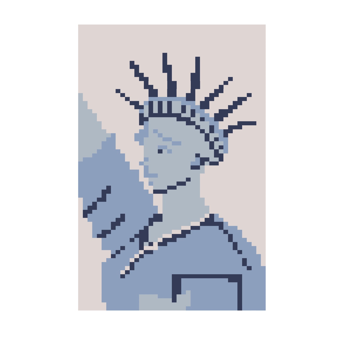 Statue of Liberty Chunky Blanket Pattern PDF Download