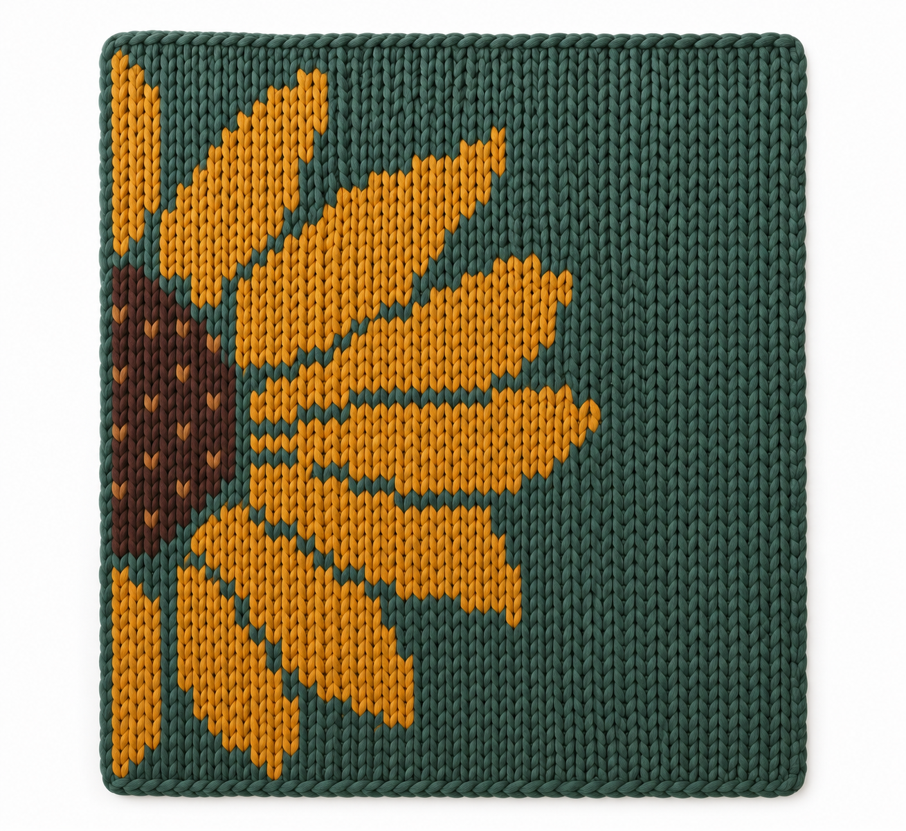 Sunflower Blanket Pattern for Finger Knitting