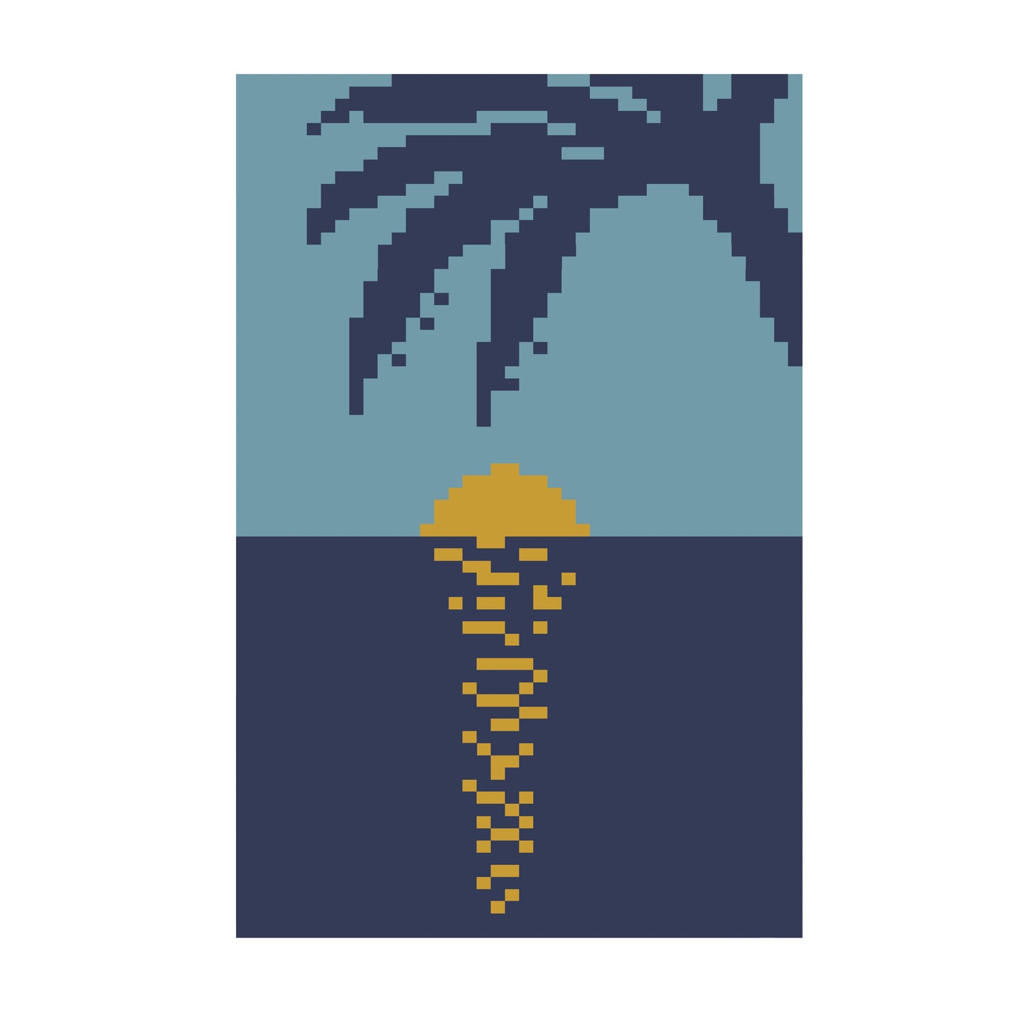 Palm Tree Blanket Pattern PDF Tutorial