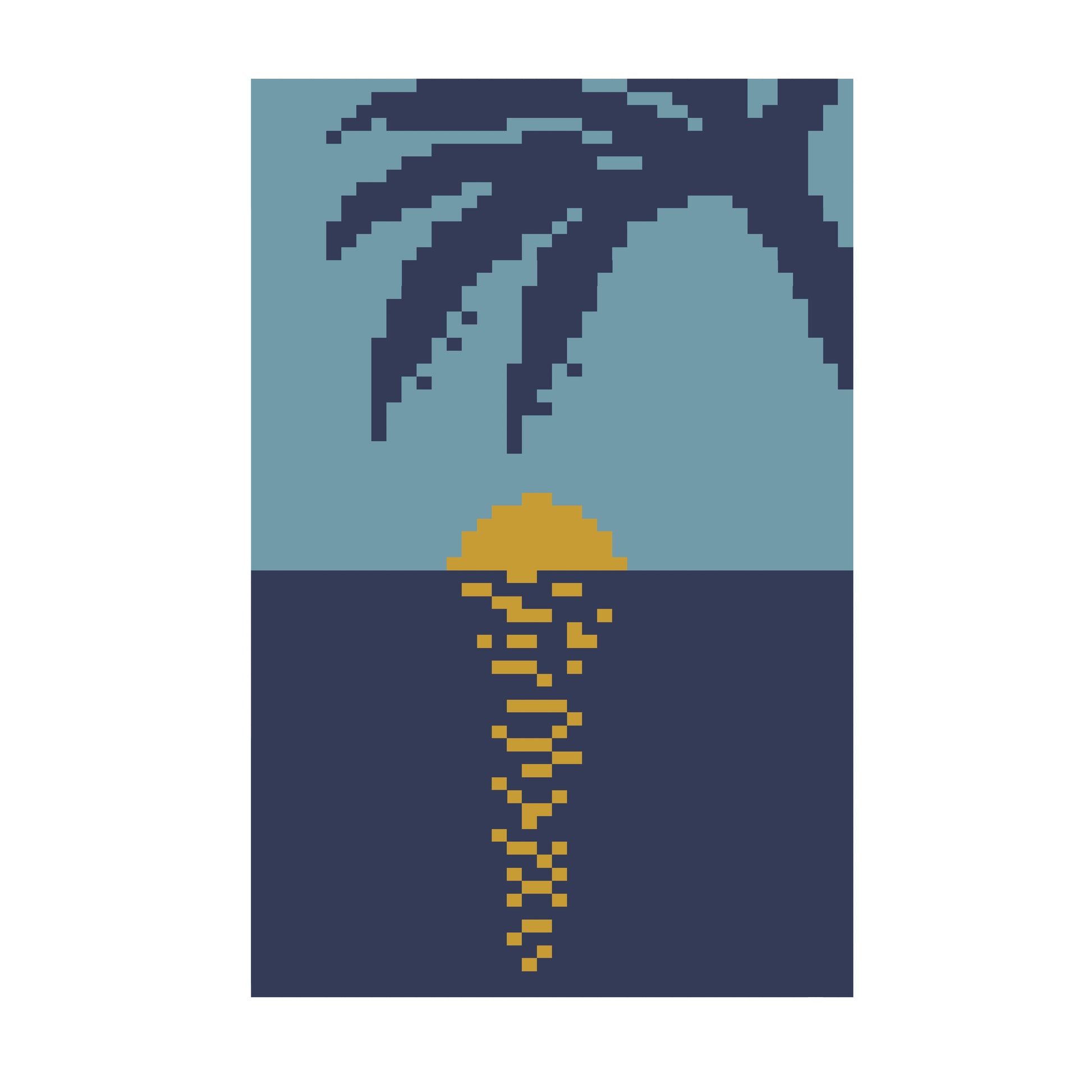 Palm Tree Blanket Pattern PDF Tutorial