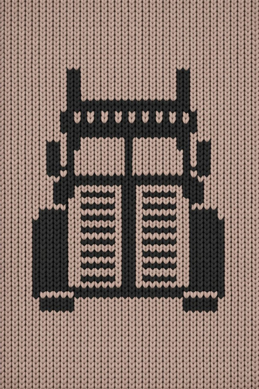 Truck Car Chunky Blanket Pattern: Finger Knitting DIY Tutorial (PDF)