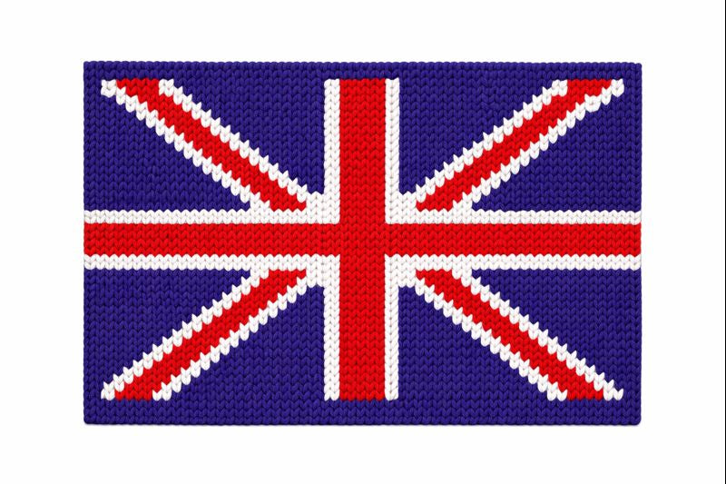 Union Jack Chunky Knit Blanket Pattern – UK Flag Finger Knitting Graph